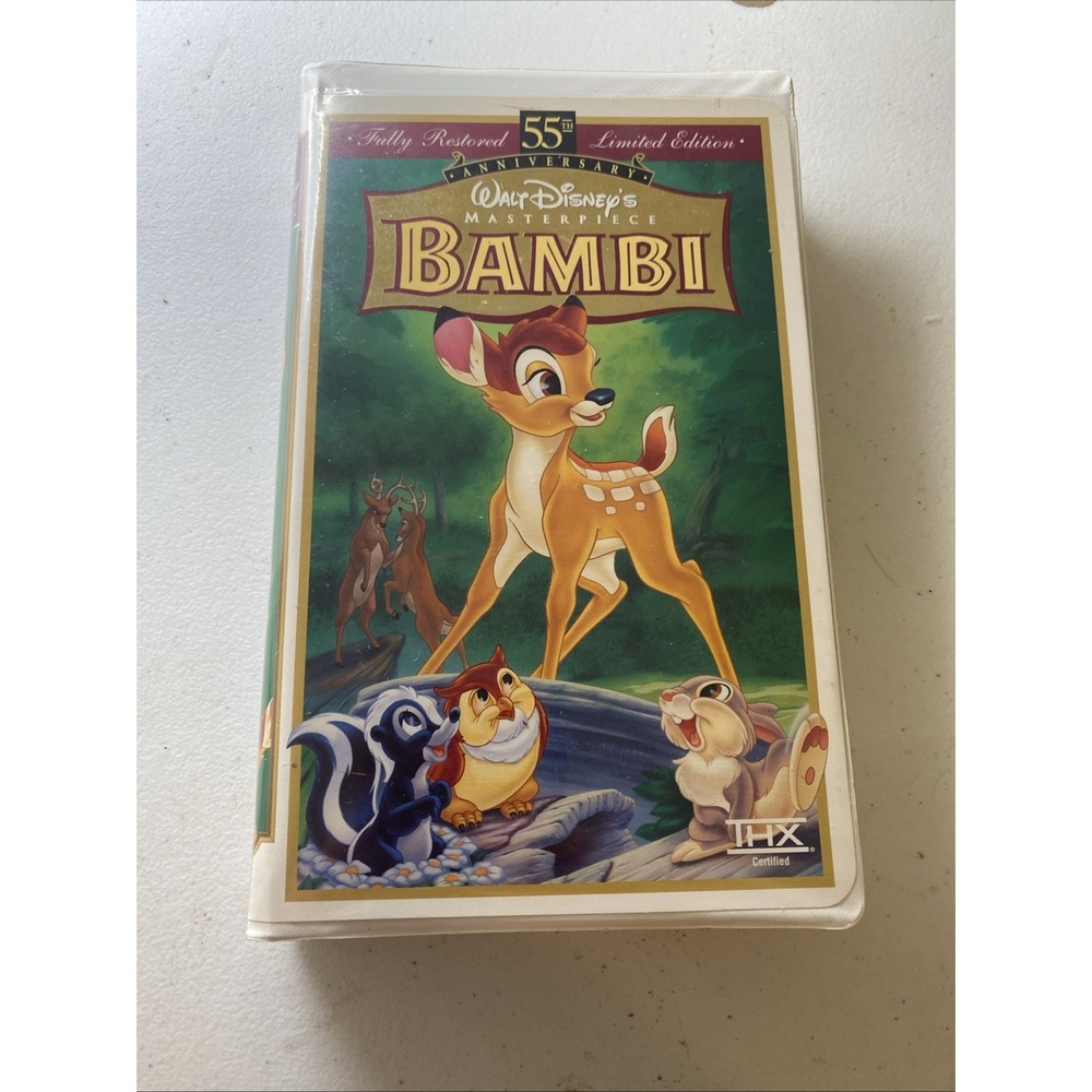 Bambi 55th Anniversary Walt Disney Masterpiece Limited Edition VHS 0786936023817